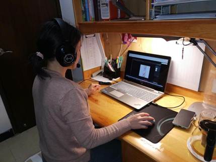 马小红老师《网点美工》线上授课直播现场